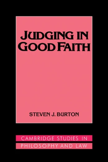 Judging in Good Faith
