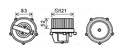 elektrovariklis, vidinis pūtiklis VN8345 AVA