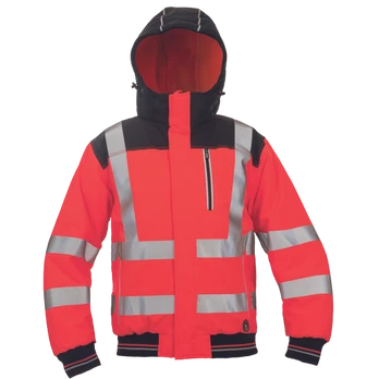 Darbinis švarkas vyrams Cerva Knoxfield HVPS, raudona, 3XL dydis