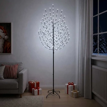 LED Kalėdų medis Juoda 210 cm Plienas 180 LED
