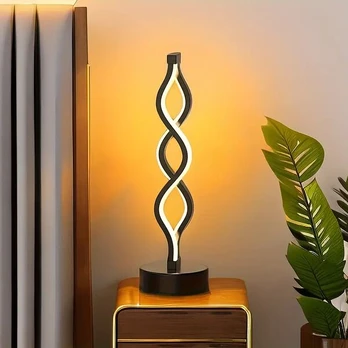 LED Spiralės Formos Stalinis Šviestuvas