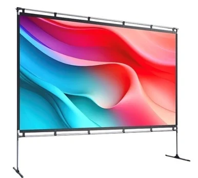 Portable screen for 100" projectors