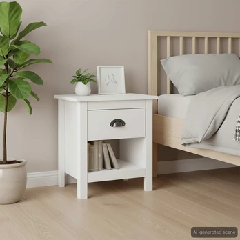 Naktinės spintelės hill range, 2vnt., 46x35x49,5cm, pušis