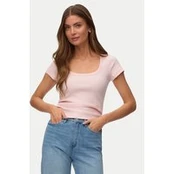 Vero Moda Marškinėliai Chloe 10344953 Rožinė Regular Fit