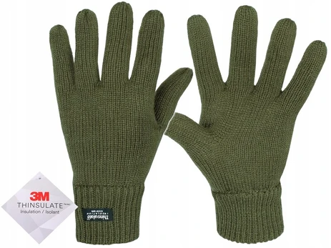 Vyriškos žieminės pirštinės Mil-Tec Thinsulate, olive