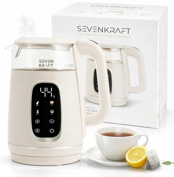 Elektrinis virdulys Sevenkraft, 1,7 l, smėlio spalvos