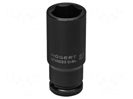 Socket | 6-angles,socket spanner,impact | HEX 23mm | 1/2" | long