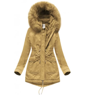 HOODED PARKA MUSTARD (7617) striukė