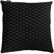 Automobilio pagalvė EVAtech 40x40 cm - juoda / baltos siūlės kaina