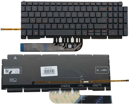 Klaviatūra DELL G15 5510, su pašvietimu, US