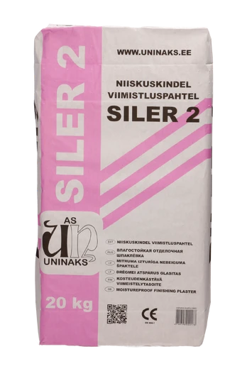 Glaistas tinkui Uninaks SILER - 2, baltas 20kg (50)