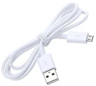 Samsung USB 2.0/micro USB, 1 m, 1 m, USB A, Micro-USB A, USB 2.0, Male/Male, Baltas
