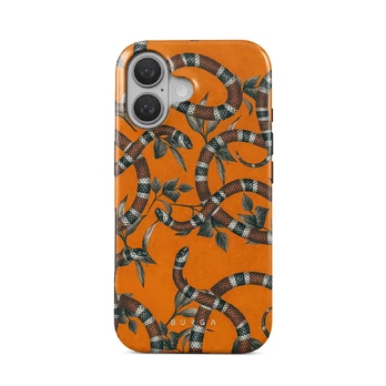 Bitter Apricot - Snake iPhone 16 Plus Case, Tough (MagSafe) / N/A