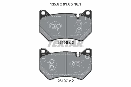 TEXTAR 2619601 Brake pad set