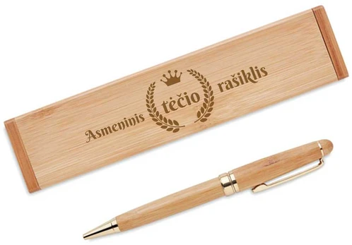Bambukinis rašiklis "Asmeninis Tėčio rašiklis"