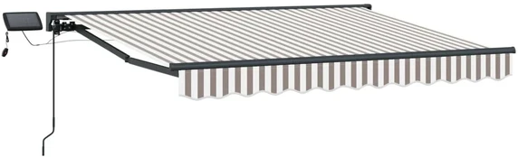 Rankinis markizės rėmas su LED 5 × 3,5 m