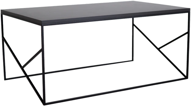Customform Kavos staliukas, Fancy Basic, 100x60 cm, juodas