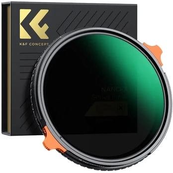 Kf Concept K&amp;F Concept K&amp;F 72MM ND4-ND64 (2-6 Stop) Variable ND Filter and CPL Circular Polarizing Filter 2 in 1 with 28 La