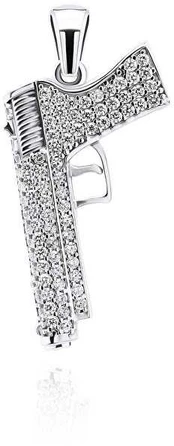 Brilio Silver Playful sidabrinis pendant Pistol PT31W