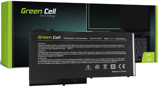 Nešiojamo kompiuterio akumuliatorius Green Cell DE117, 3.4 Ah, LiPo