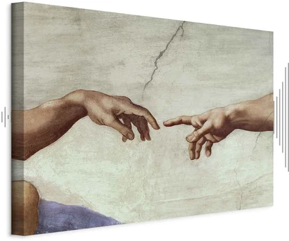 Paveikslas Adomo sutvėrimas – rankos (Michelangelo)
