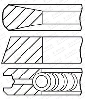 GOETZE 08-446400-00 Piston rings set