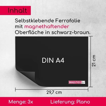 Magnetinė plėvelė Magstick® lipni, A4 formatas