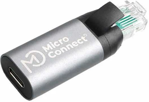 MicroConnect USB C Female to RJ45 Male Adapteris