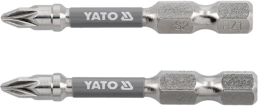 Yato BITS 1/4''X50 MM PZ1 2 PCS NI