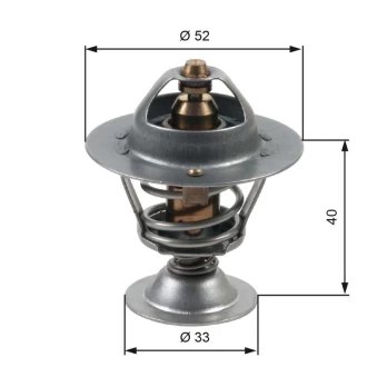 Termostatas, aušinimo skystis GATES TH31588G1