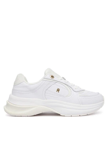 Laisvalaikio batai Tommy Hilfiger Th Chic Runner Sneaker FW0FW09414 Balta