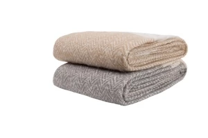 Pledas Domoletti Herringbone YF221009-grey, pilkas, 130 cm x 170 cm
