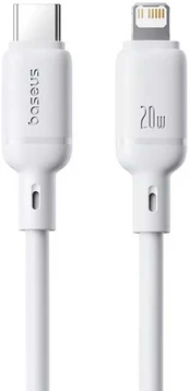 Baseus Silky USB-C/Lightning Quick Charging Cable 1m 20W Baltas