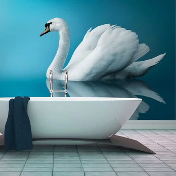 Artgeist Fototapetas - swan - reflection