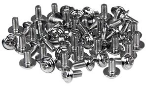 StarTech PC Mounting Computer Screws M3 x 1/4in Long Standoff, 50 pcs (SCREWM3)