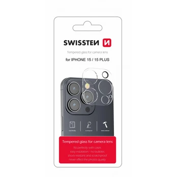 Swissten Tempered Glass For Camera Lens For Apple iPhone 16 Pro Max