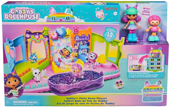 Spin Master Gabby's Dollhouse Rooftop Roller Party Playset
