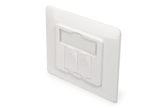 DIGITUS Keystone Frontplatte für Keystone Module 80x80 Rahme