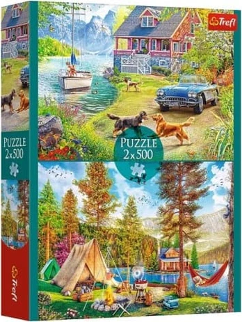 Trefl Dėlionė 2x500 Letni relaks 37497