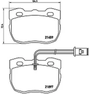 Stabdžių trinkelių rinkinys, diskinis stabdys BREMBO P 44 004