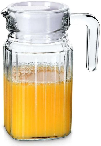 Vilde Ąsotis stiklinis su dangčiu 650 ml