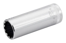Bahco Deep length socket, 1/4" square drive, Socket, 1/4", Metric, 1 head(s), 13 mm, Steel kaina