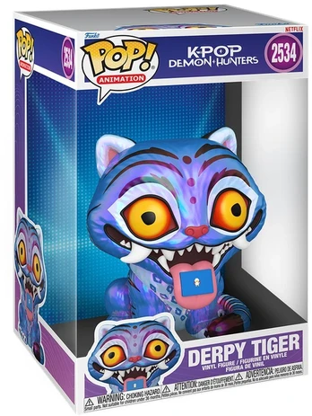 Funko POP figure Jumbo KPop Demon Hunters Derpy Tiger