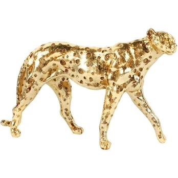 Leopardo statulėlė, 28cm, auksinė