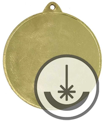 Detal Medal grawerowany laserem- RMI