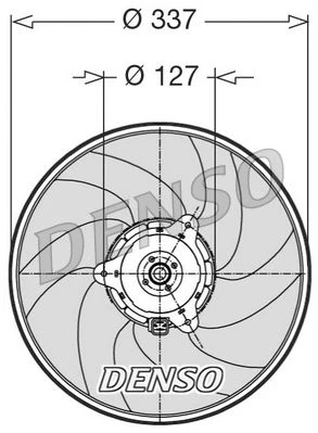 Ventiliatorius, radiatoriaus DENSO DER21002