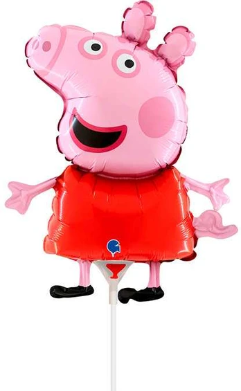 Peppa Pig raudonas mini folijos balionas 35 cm (WP)