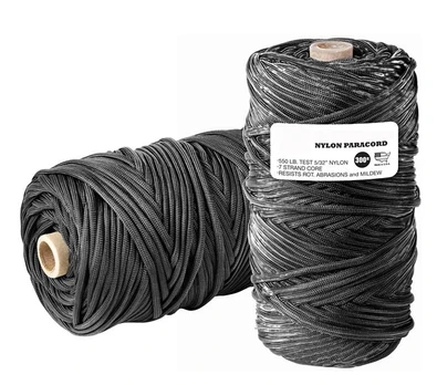 Virvutė 550 Paracord 90 m Juodas .