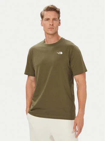 The North Face Marškinėliai Evolution Simple Dome NF0A8CZ2 Žalia Regular Fit