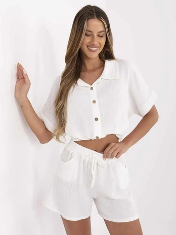 Italy Moda Šortai-MO-SN-9717.95-balta